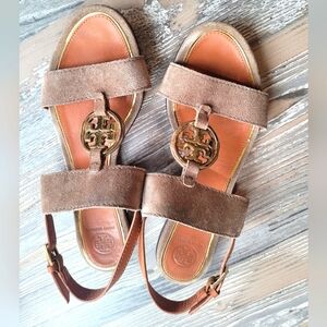 Tory Burch logo Sandals Shoes Women’s 8.5